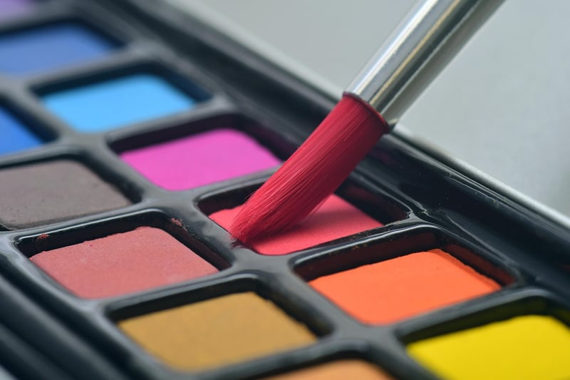 Paints and Paintbrush